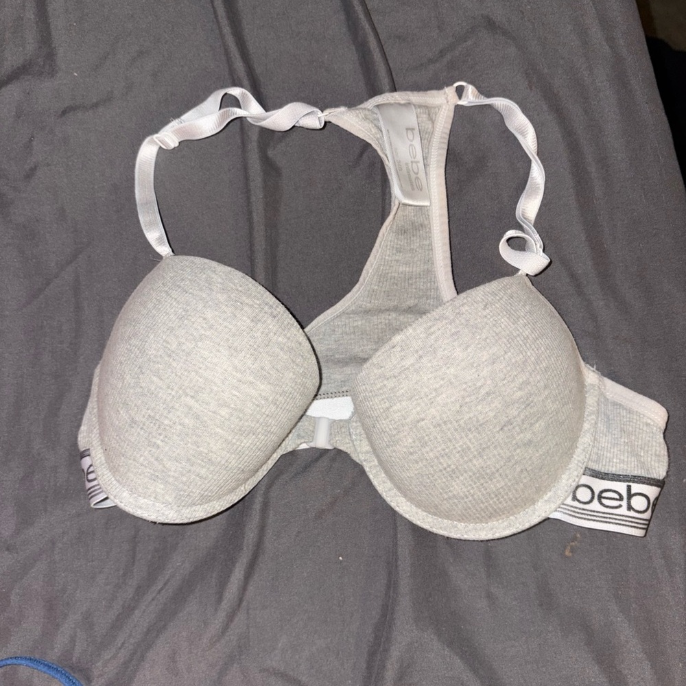 Bebe Grey Racer Back 34b